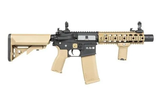 Specna Arms RRA SA-E05 EDGE Carbine mit ASR Mosfet Black/Tan AEG 0,5 Joule